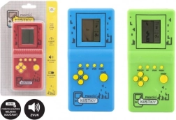 Електронна игра Падащи кубчета главоблъсканица пластмаса 7x14,5 см 3 цвята със звук на батерии