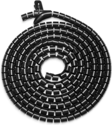 Elastic Cable Organizer 5 m Black
