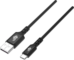 Silicone Black USB-USB C Cable 1m Quick Charge