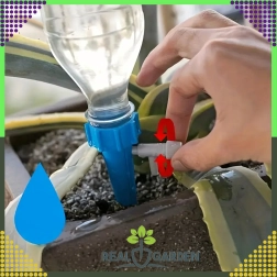 Комплект 10 бр. напоителни устройства за саксии за PET бутилки с кран