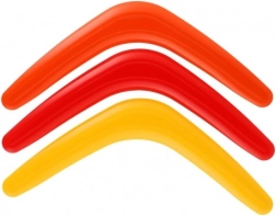 Пластмасов бумеранг 28 см – 3 цвята