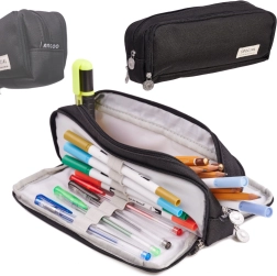 Училищен трикомпонентен несесер 3в1 – черен