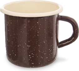 Brown enamel mug 400 ml