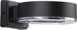 Соларна стенна LED лампа 24 LED, черна, IP44