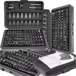 Комплект битове 100 бр. с калъф – TORX, имбус, tri‑wing, spanner