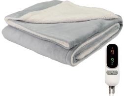 Електрическо отопляемо одеяло CozyHeat 160 W, сиво