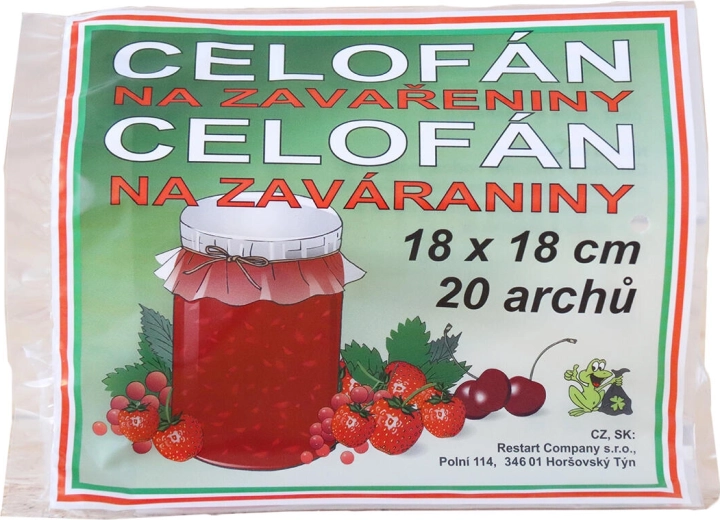 Целофанови листове за консервиране 18 × 18 см (20 бр.)
