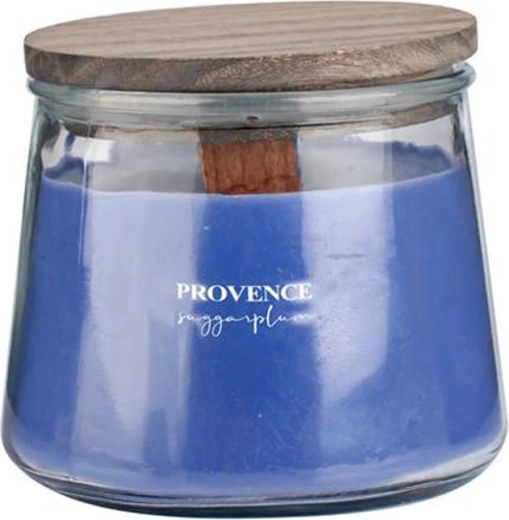 Ароматна свещ PROVENCE с дървен фитил Sugarplum, 28 часа