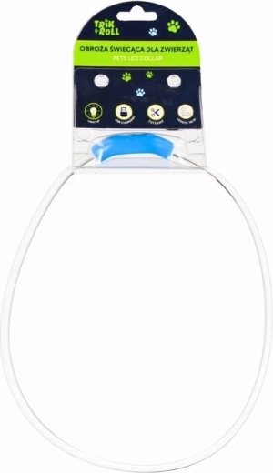 Glowing LED USB collar for dogs and cats