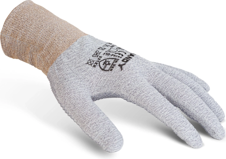 Anti-Slip Protective Gloves with PVC Dots, Size L – 1 Pair