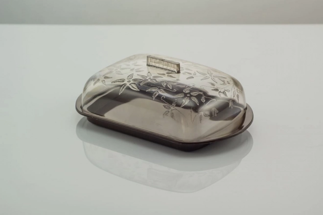 Rectangular engraved butter dish - small, POLISH PRODUCT