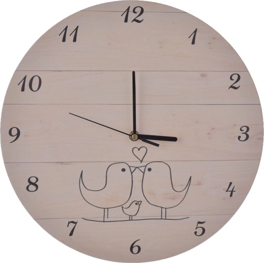 Wall clock Birds beige 34 cm