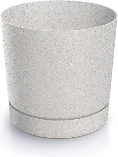 Tubo P Eco Wood Flowerpot white 19.8 cm