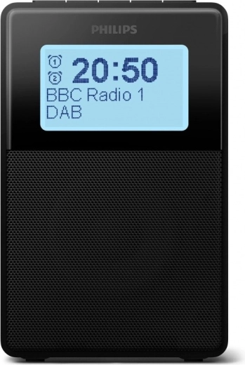 Радиочасовник PHILIPS с DAB+/FM и Bluetooth, устойчив на пръски вода
