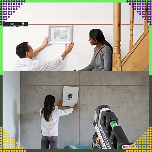 Видима лазерна линия за бързо изравняване