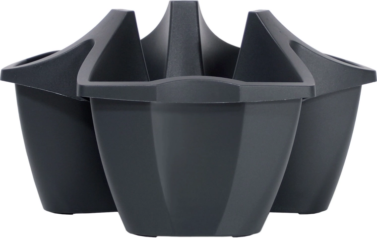 Crown Flowerpot 48 cm Anthracite