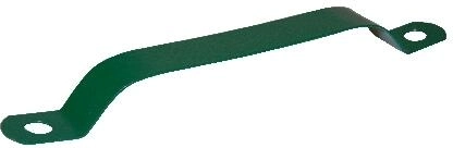 Post clamp 48 mm green, galvanized and PVC