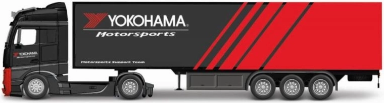 Метален модел на камион Mercedes-Benz Actros с ремарке