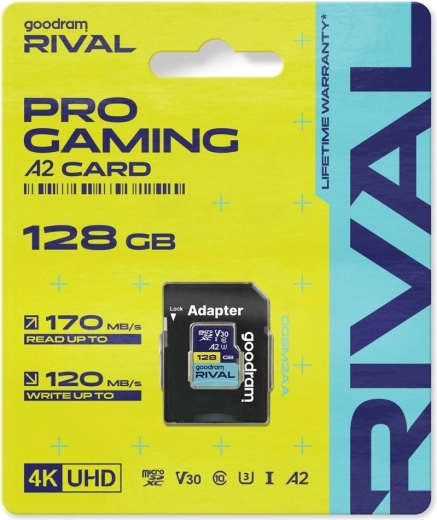 Goodram Rival microSD карта 128 GB UHS-I V30 U3 C10 A2 170/120 MB/s