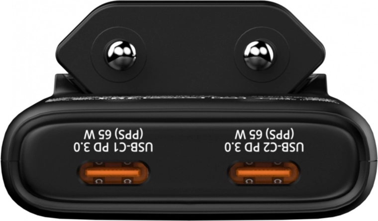 Two USB‑C ports with PD 3.0 and PPS