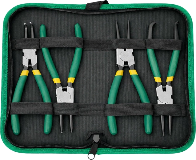 Set of circlip pliers with case