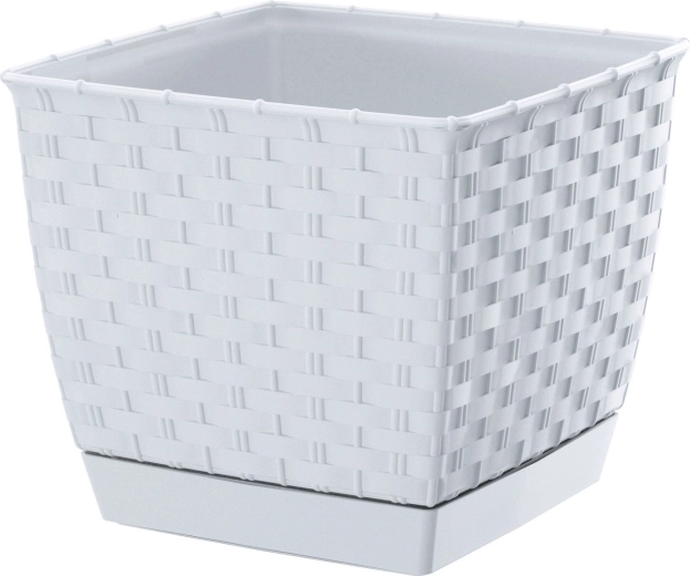 Ratolla Square Planter 16.5 cm white