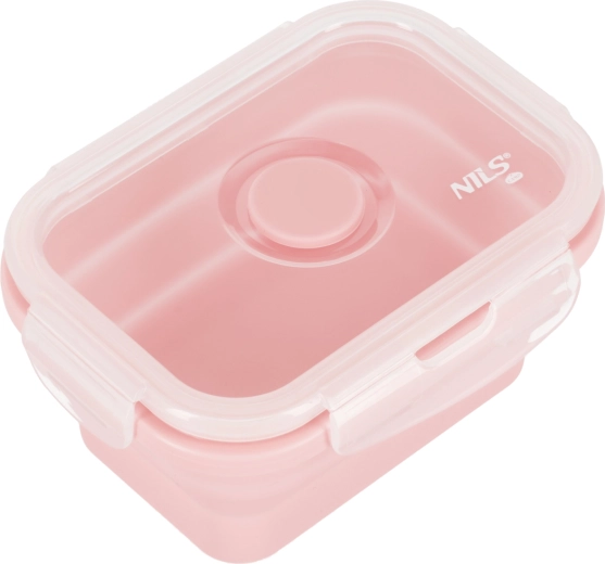 Foldable Lunch Box NILS Camp 355 ml Pink