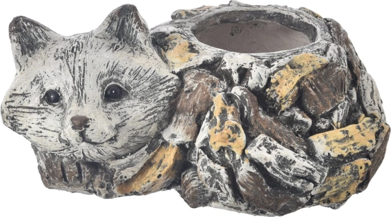 EBI Fox Planter with Stone Pattern 34 × 25 × 17 cm