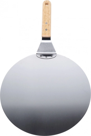 Sturdy stainless blade for smooth sliding under pizza