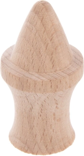 Wooden pestle for a bee hive-shaped pastry mold