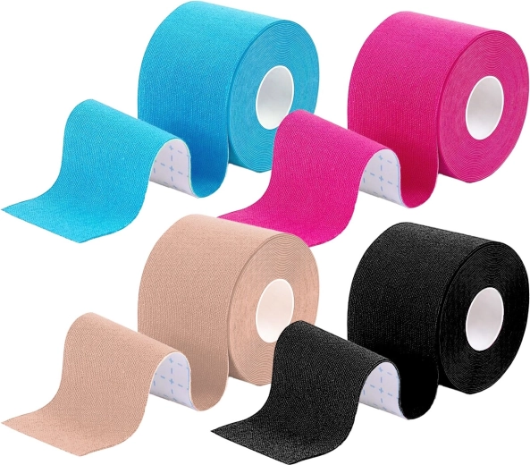 Set of 4 kinesiology tapes 5 m × 5 cm