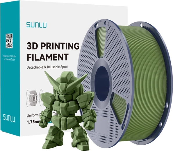 Sunlu PLA+ 2.0 филамент маслинен 1,75 mm