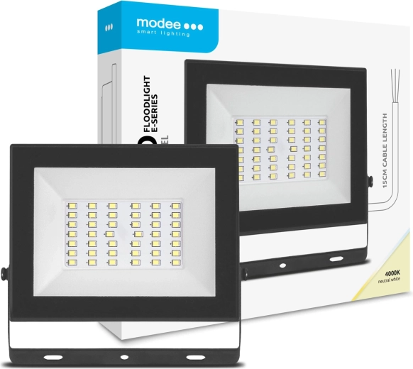 Modee LED прожектор E-series Slim 30 W, 120°, 2400 lm, неутрално бяла