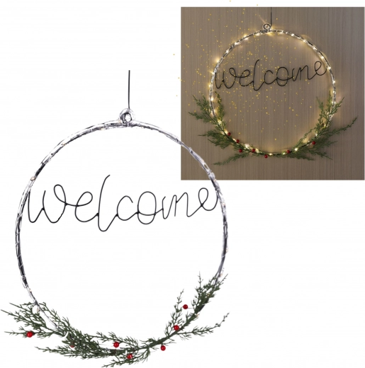 LED garland "WELCOME"