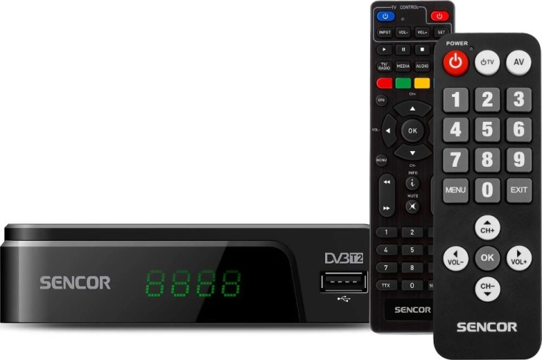 Sencor SDB 525T Senior DVB-T2 set-top box