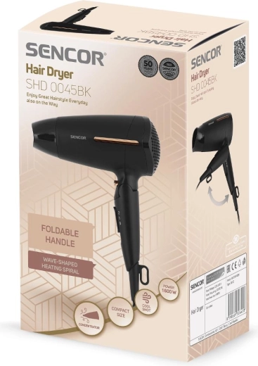 Compact design with a folding handle