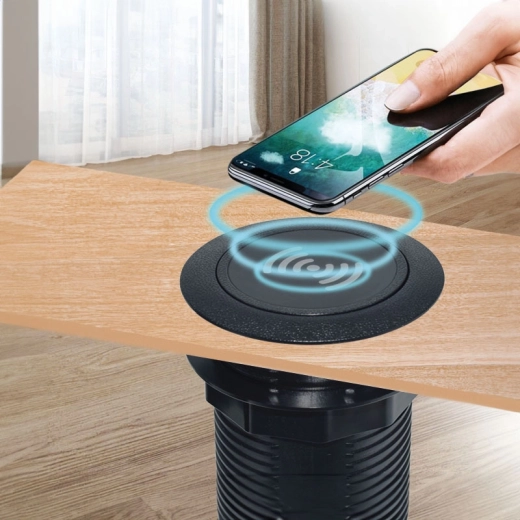 Qi wireless charging in the top cover