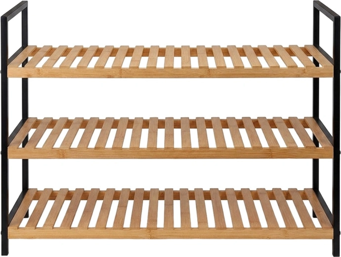 Bamboo and black metal for stability and style