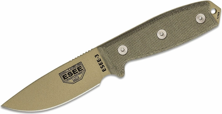 Universal Tactical Knife 9.8 cm, Desert Tan, Micarta, Sheath