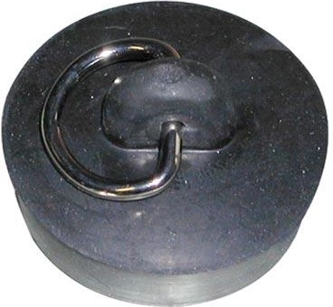 Colored drain stopper 46 mm with metal ring