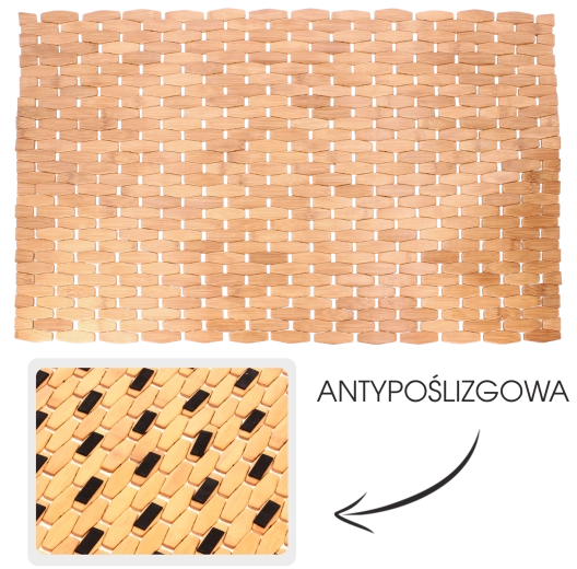 Бамбукова постелка за баня Grenada 50 × 70 см