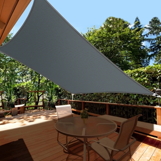 Rectangular shade sail 2 × 3 m, gray
