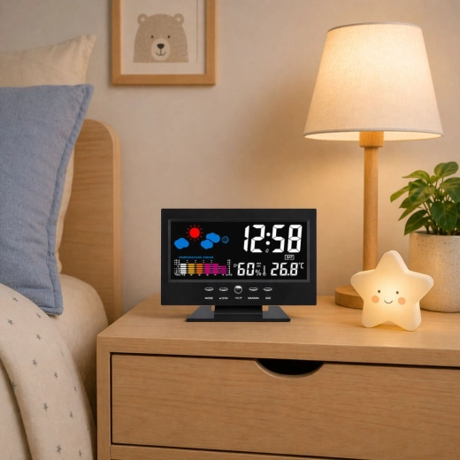Temperature and humidity measurement for a healthy indoor climate