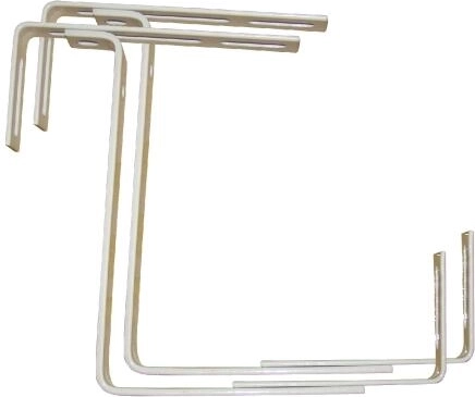 Adjustable Metal Brackets for Balcony Planter Boxes (Set of 2)