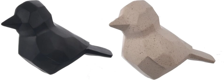 Decorative GEO bird made of polyresin 19 × 9 × 12 cm (2 variants)