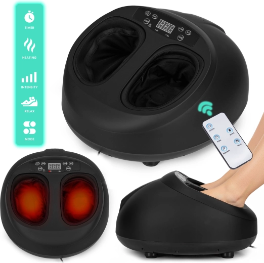Electric Foot Massager with Heating and Remote Control 40 W ModernHome
