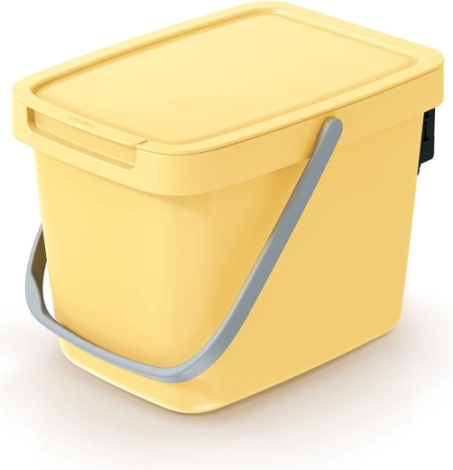 Systema Q Collect 6 L Waste Bin, Light Yellow