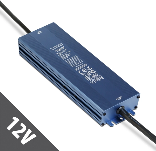 Stabilized switching power supply 12 V DC 200 W IP67
