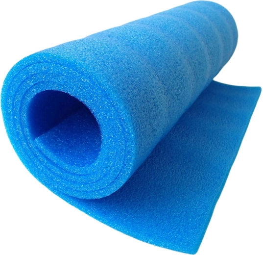 Acra aerobics mat 8 mm 90 × 50 cm blue - 1 piece