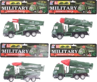 Military truck with rocket for kids